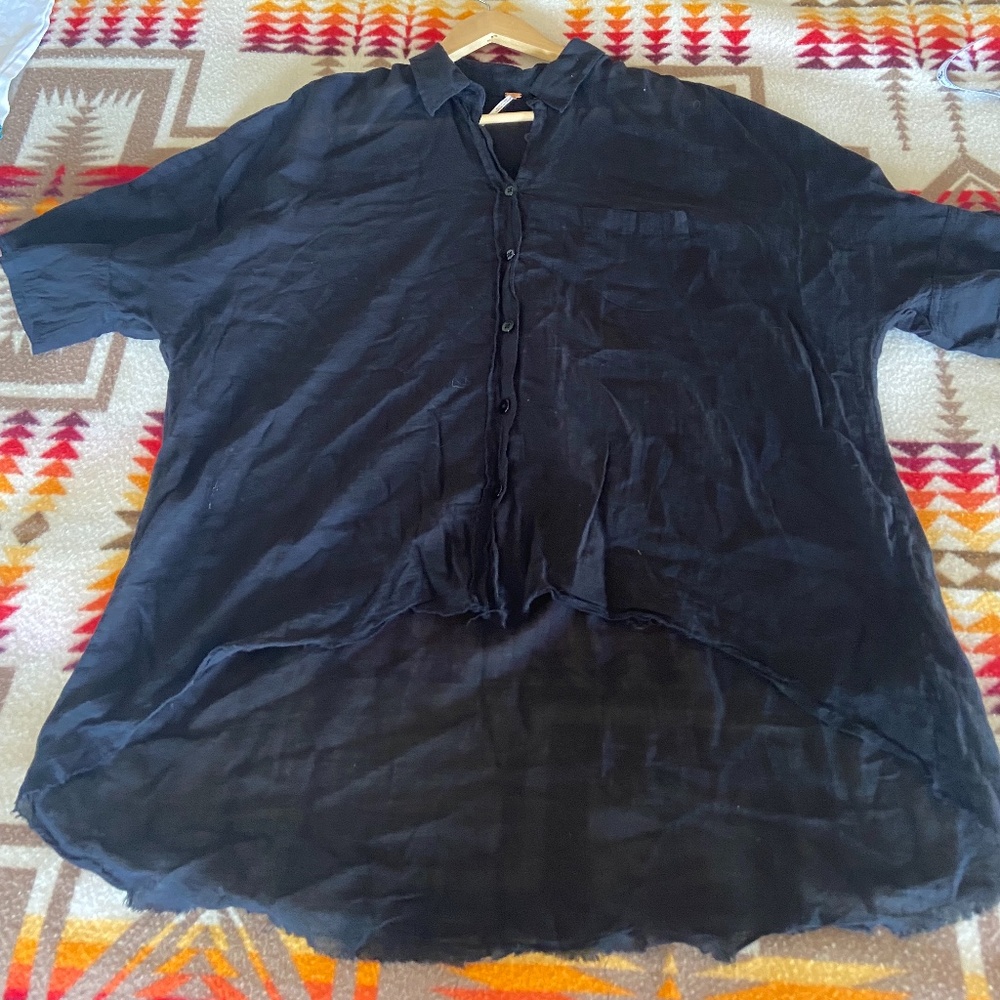 Free People Oversize Button Up